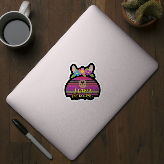 Cute Llama Face Design - Llama Princess by Animal Specials